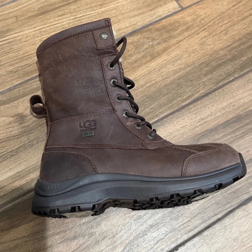 UGG Adirondack III Waterproof Stout Brown Leather Winter Boots Women 6.5